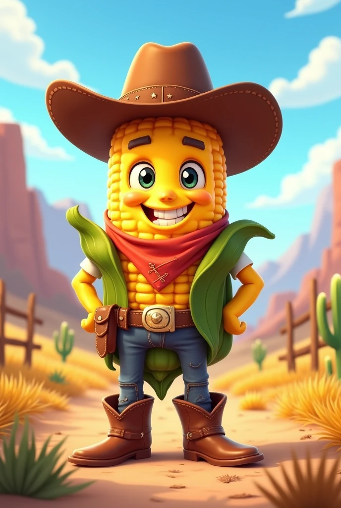 Animated Cowboy Corn 