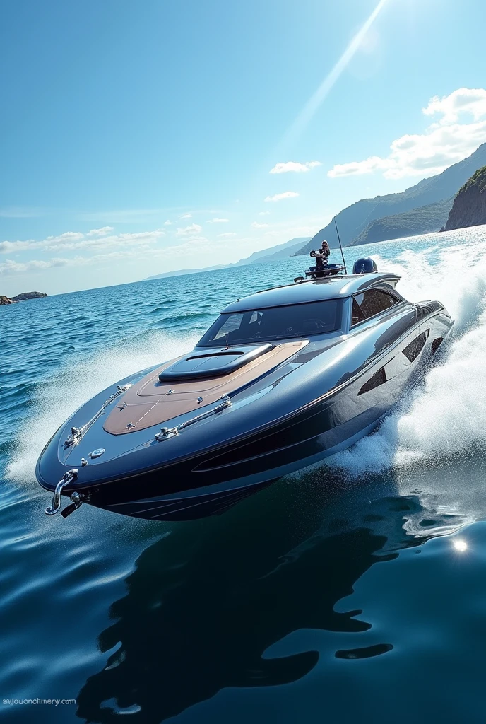 A 1 real speedboat