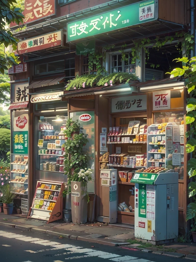 (((trees))), ((packed leaves)), (dense foliage), (green leaves), plants, trees, flowers, vibrant