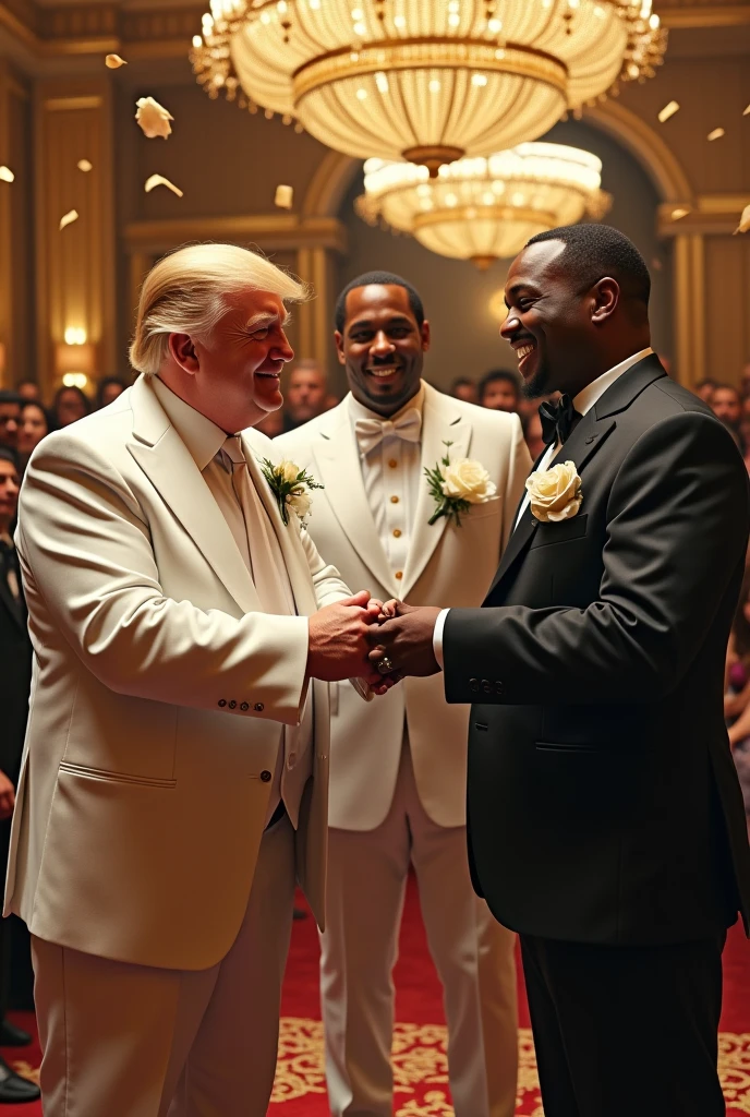 Trump and diddy getting married and MrBeast is their best man