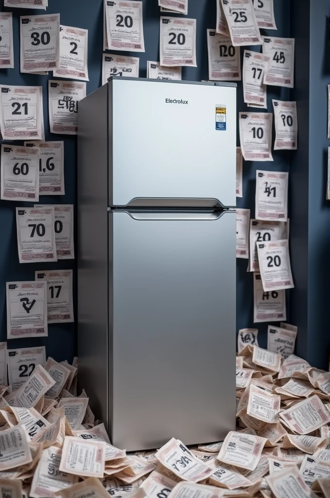 Raffle with 300 numbers, with photo of a 513 liter Electrolux horizontal freezer, each number 20 reais , draw after ticket sales