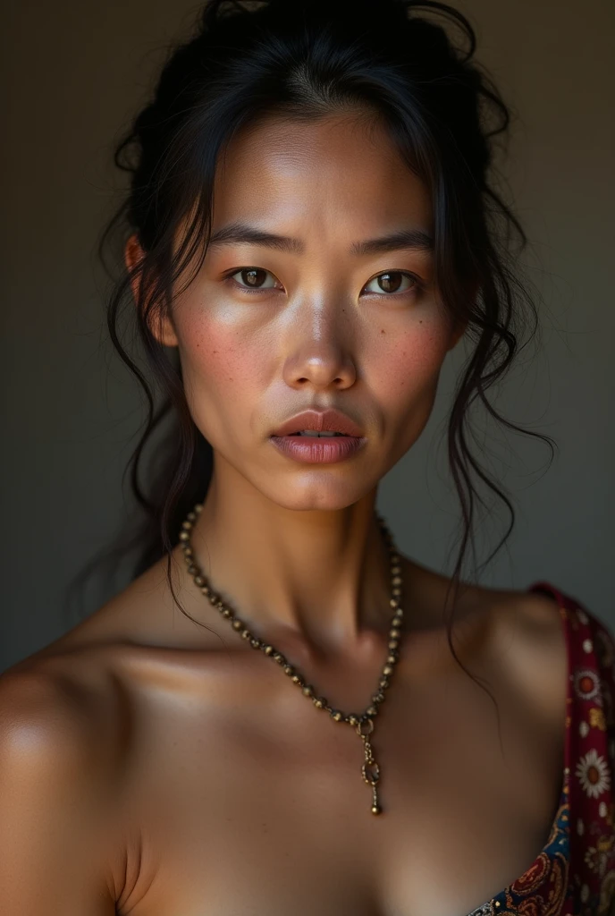 40 years old mongolian girl, don't wear clothes