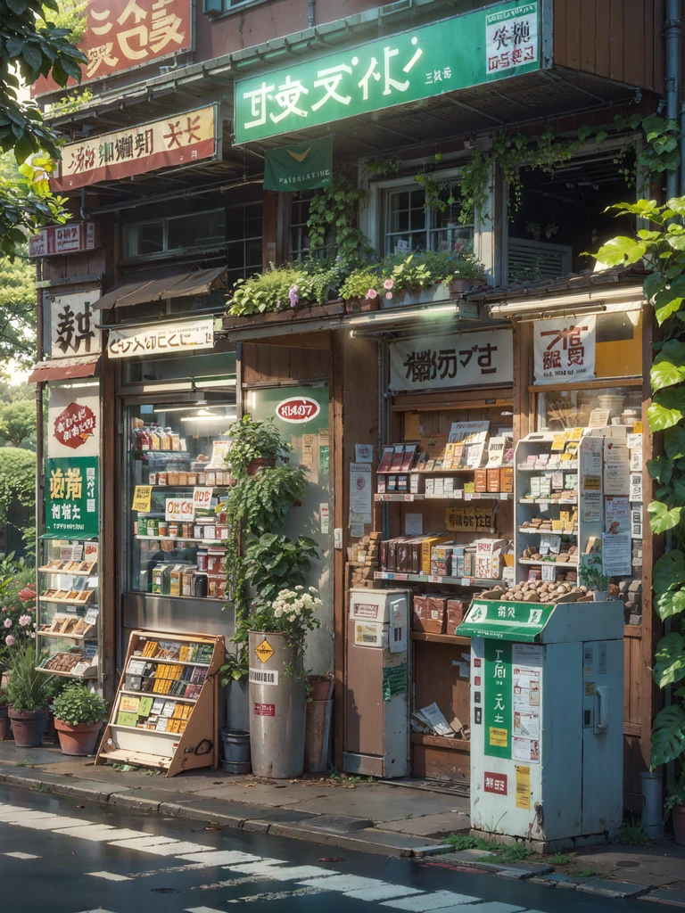 (((trees))), ((packed leaves)), (dense foliage), (green leaves), plants, trees, flowers, vibrant