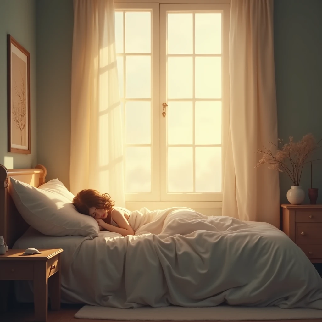 bedroom,bed,window,Vanilla Sky