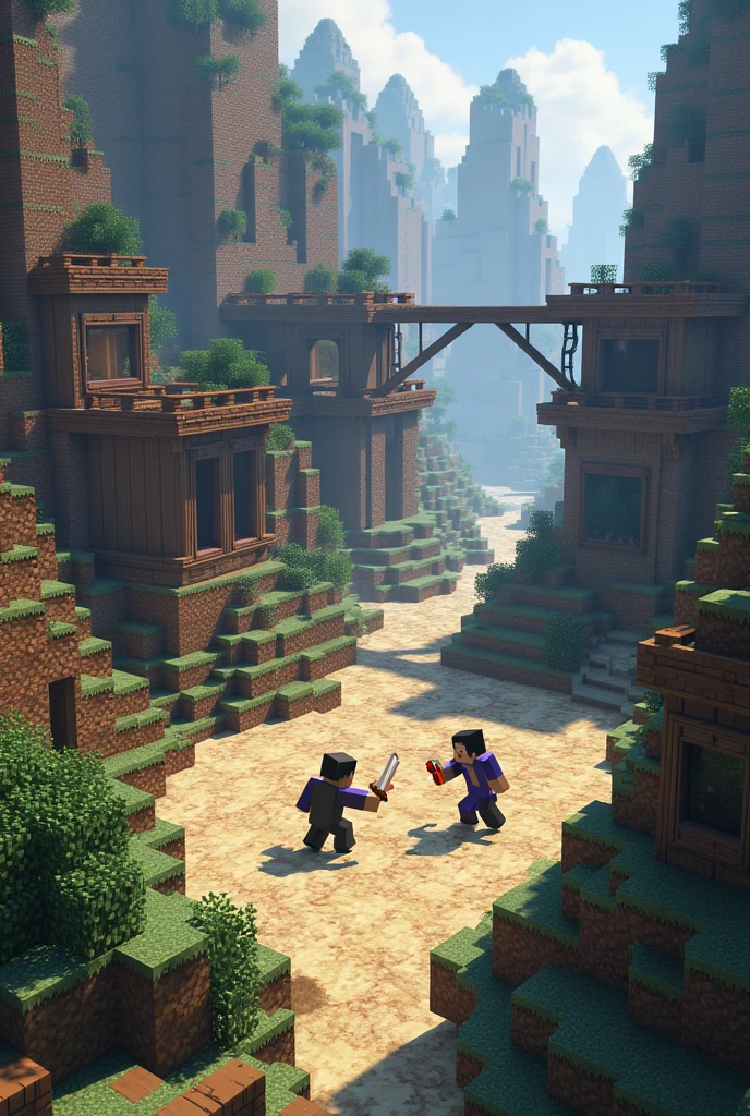 Create a 1vs1 fighting zone in Minecraft and try it as a server