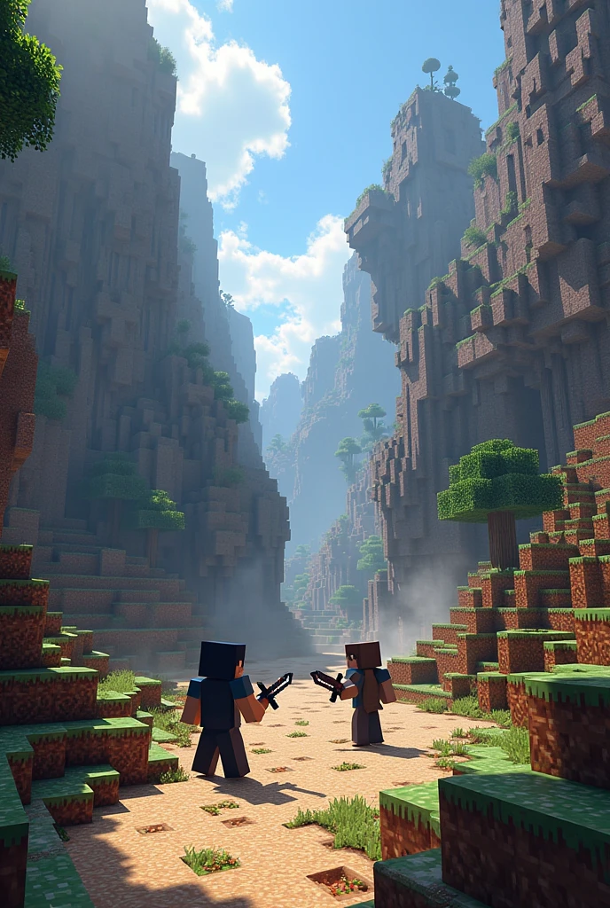 Create a 1vs1 fighting zone in Minecraft and try it as a server