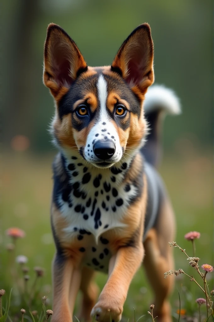 German shepherd and Dalmatian mix