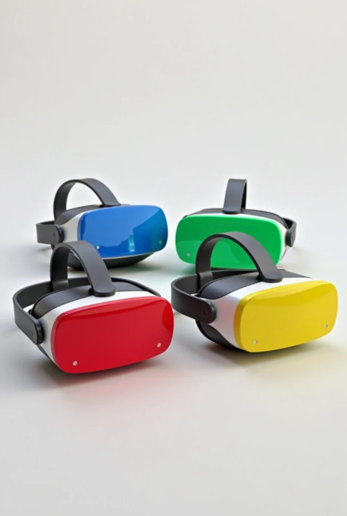 create a thumbnail with several Apple Vison Pro with different colors for youtube shorts.
