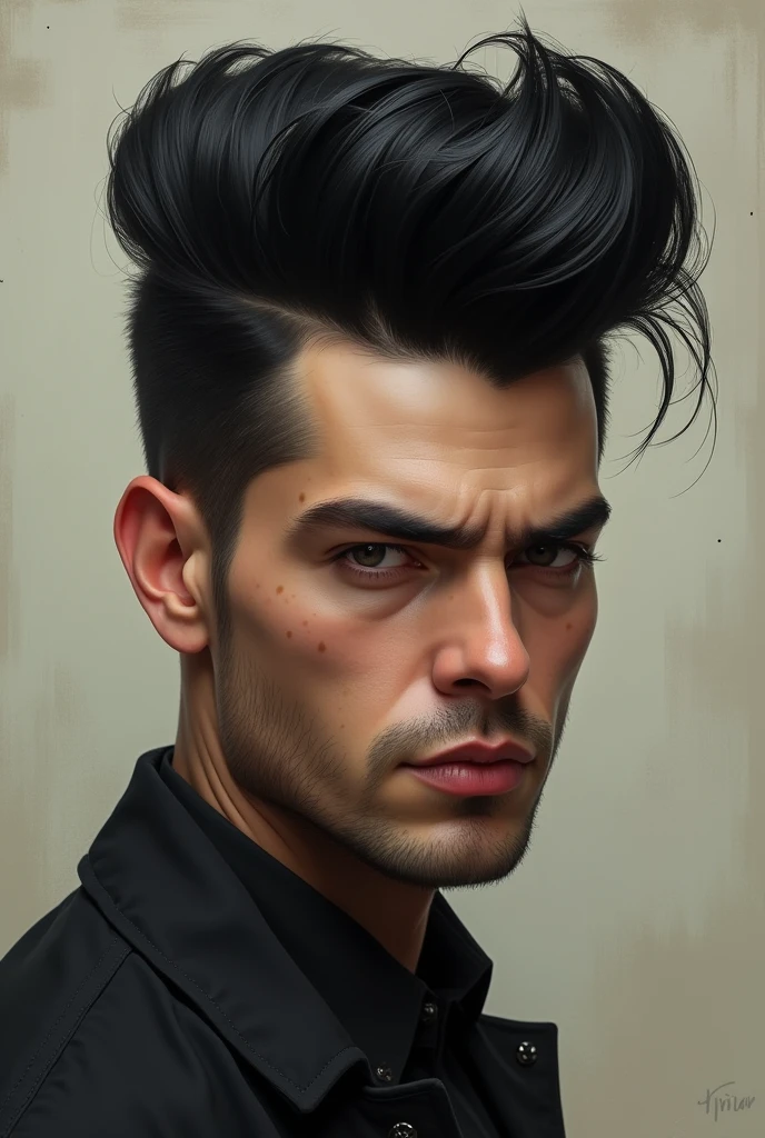Pompadour Hairstyle for Single Man