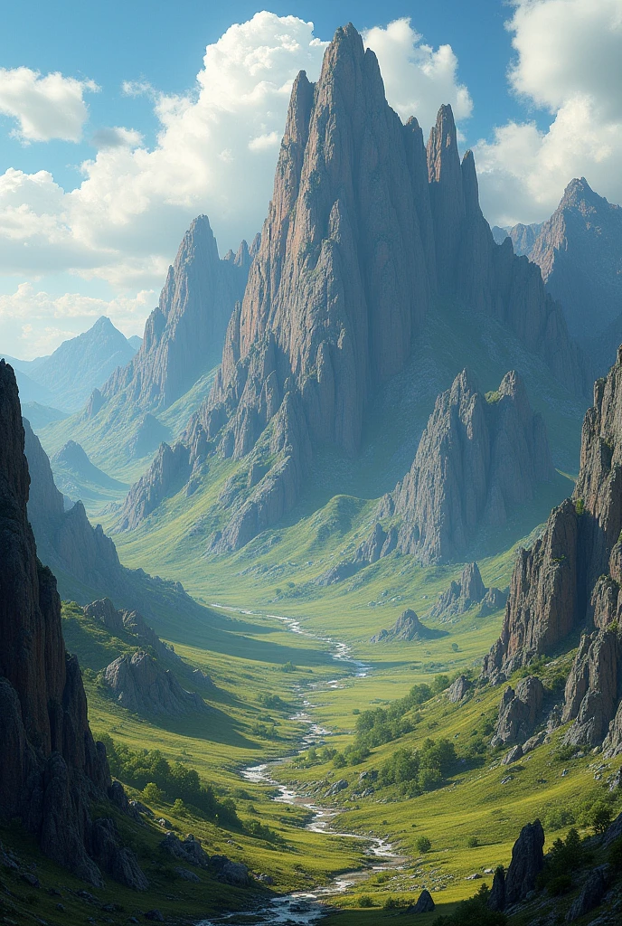 a landscape of the countryside mountains canimo of stones