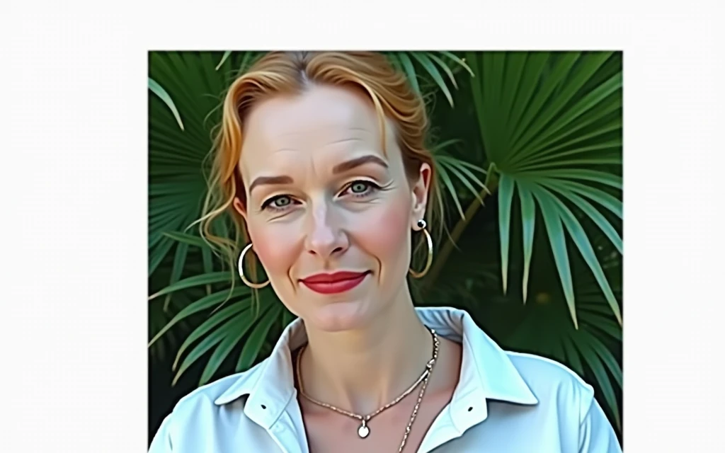 Create a hyper-realistic photo of a woman with (((Red hair))), shown from the bust up, kor (((8))), with the entire upper body fully visible within the frame. Her hair must be extremely voluminous, well maintained and perfectly styled, emphasizing your fullness and health. Make sure the woman is portrayed with a clear and natural expression. (((The white background))), No details or distractions, just a smooth white surface. The entire upper body of the woman should be fully visible, without any part cut off. Use soft, flattering lighting to highlight the texture and shine of her hair and skin.. The photo must be ultra photorealistic, clear as crystal, 8K  UHD, com detalhes finos e um acabamento polido de alta qualkor. Make sure the entire image is sharp and in focus., sem desfoque ou suavkor. Use the lens at its widest aperture to achieve maximum sharpness and ensure that every detail in the image is perfectly clear and in focus..