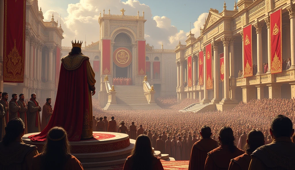 King announcement in public