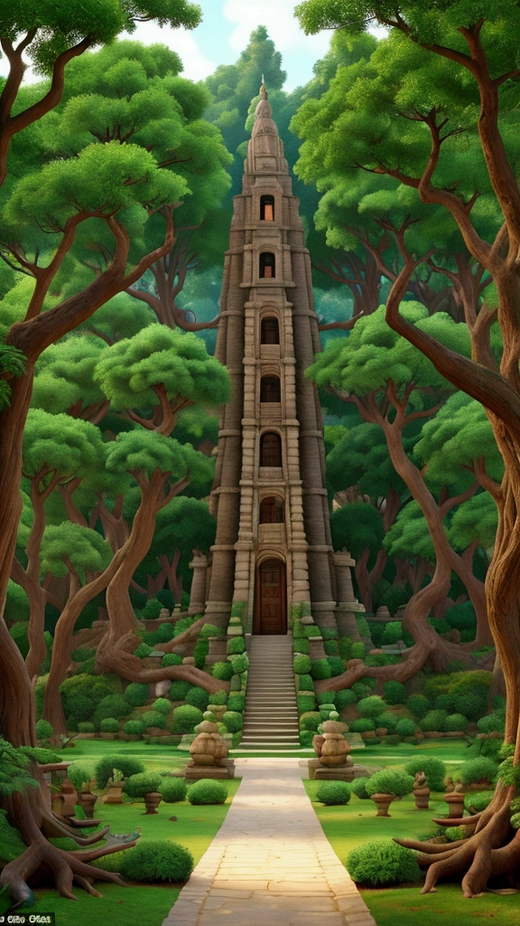 Creates a beautiful forest in the time of the Aztecs