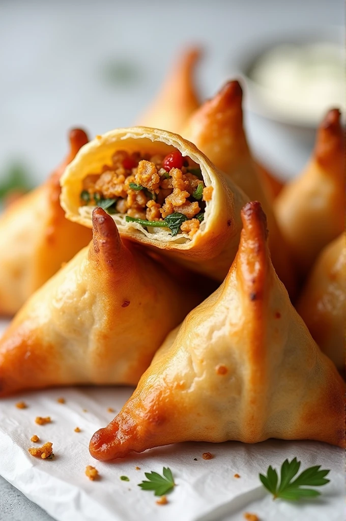chicken somosa pics
