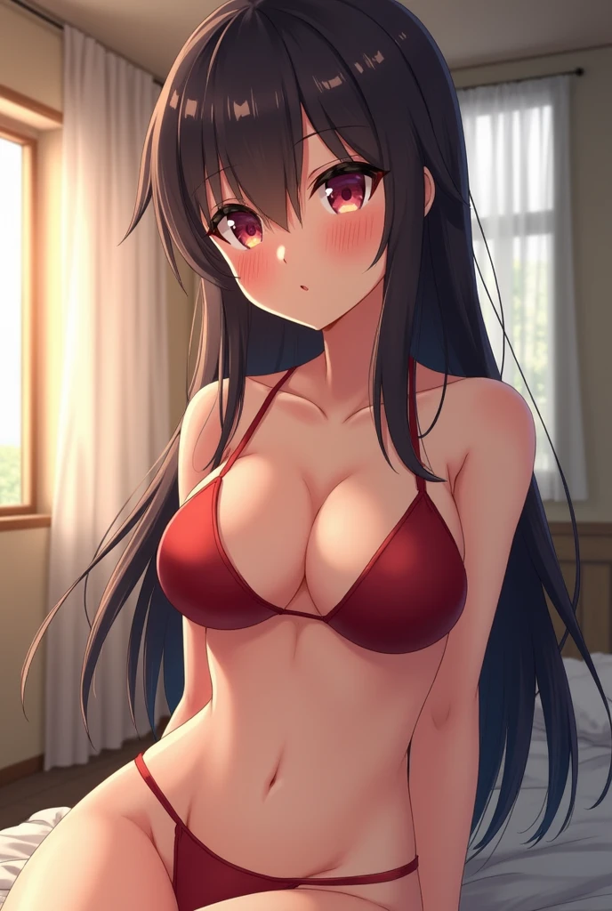 Anime girl with cum on her tits