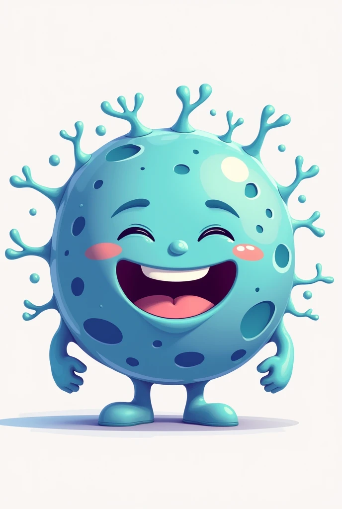 create a human cell with a happy face