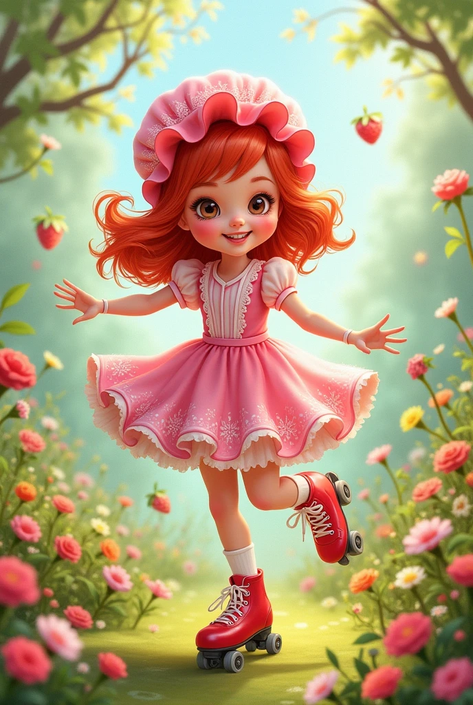 Strawberry Shortcake on skates
