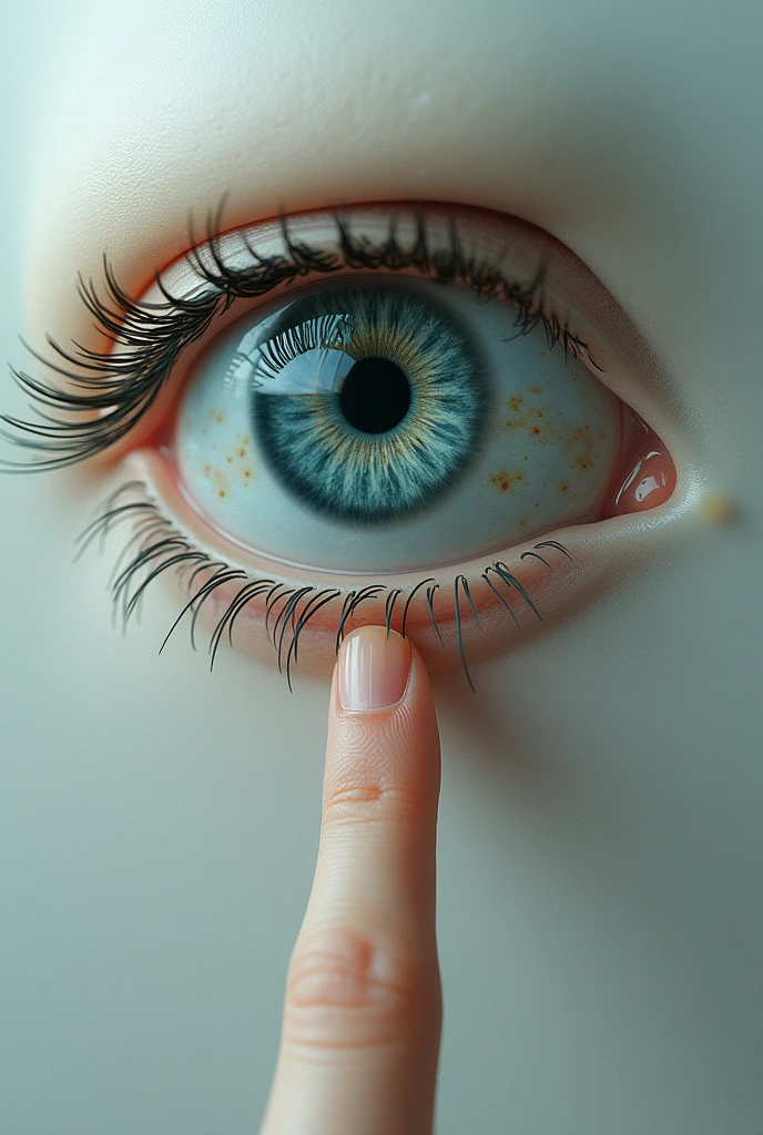 eye and finger