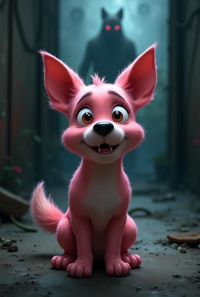 (photorealism:1.2), Courage the cowardly dog 