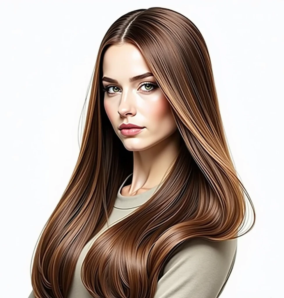 hyper-realistic photo of a woman with (((Red hair))), shown from the bust up, (((8))), with the entire upper body fully visible within the frame. Her hair must be extremely voluminous, well maintained and perfectly styled. Make sure the woman is portrayed with a clear and natural expression. (((white background))), No details or distractions, just a smooth white surface. The entire upper body of the woman should be fully visible, without any part cut off. (((white background))) Use soft, flat lighting to highlight the texture and shine of her hair and skin.. The photo must be ultra photorealistic, (((white background))), clear as crystal, 8K UHD, with fine details and a high quality polished finish. Make sure the entire image is sharp and in focus., no blur or softness. Use the lens at its widest aperture to achieve maximum sharpness and ensure that every detail in the image is perfectly clear and in focus..
