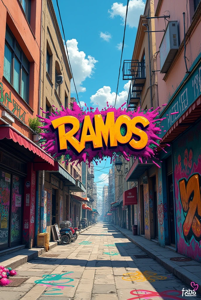 Graffiti street written Ramos