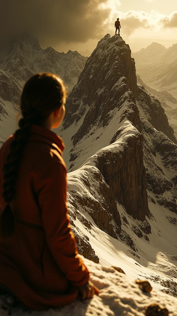 on top of a mountain