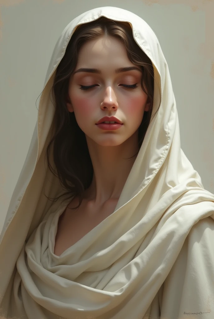 Mary of Nazareth was destined to be the mother of the son of God in a high-resolution, realistic image