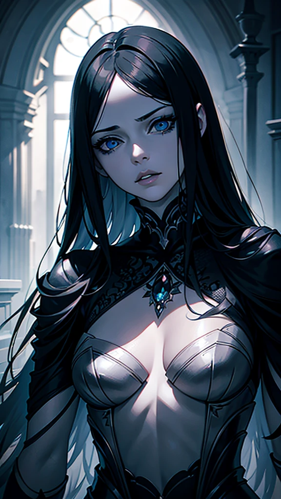 a headless woman, detailed face, gorgeous detailed eyes, beautiful detailed lips, hyperrealistic, 8k, high quality, photorealistic, award winning digital art, cinematic lighting, dramatic lighting, dramatic contrast, dramatic atmosphere, ethereal, surreal, elegant, mysterious, melancholic, moody, dark fantasy, dark aesthetic, chiaroscuro, dramatic colors, rich colors, deep colors, vibrant colors