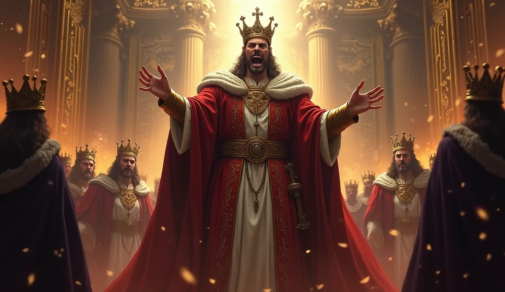The king is enraged