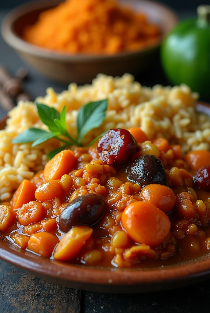 Create a slideshow of Haitian food