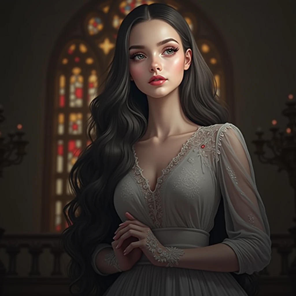 1 girl in a white wedding dress, beautiful detailed eyes, beautiful detailed lips, extremely detailed face and features, long eyelashes, elegant pose, standing at an altar, sunlight streaming through stained glass windows, ornate church interior, dramatic lighting, cinematic, highly detailed, photorealistic, 8k, best quality, masterpiece