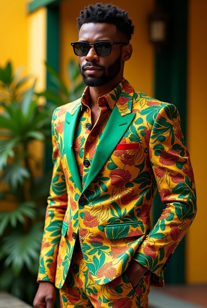 Jamaican inspired men's suit