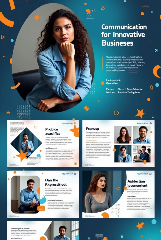 You can create a presentation in English about what I want to be in 3 years, with the course that bears its name: Communication for innovative businesses Cycle: VII Teachers: Johana Patricia Yalta Mera with my name: Silvana del Carmen Olortegui Ruiz please create a nice image with this data