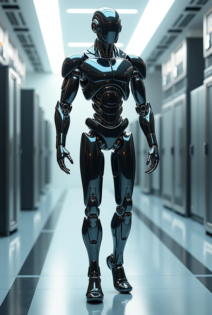 desain metal robot computer