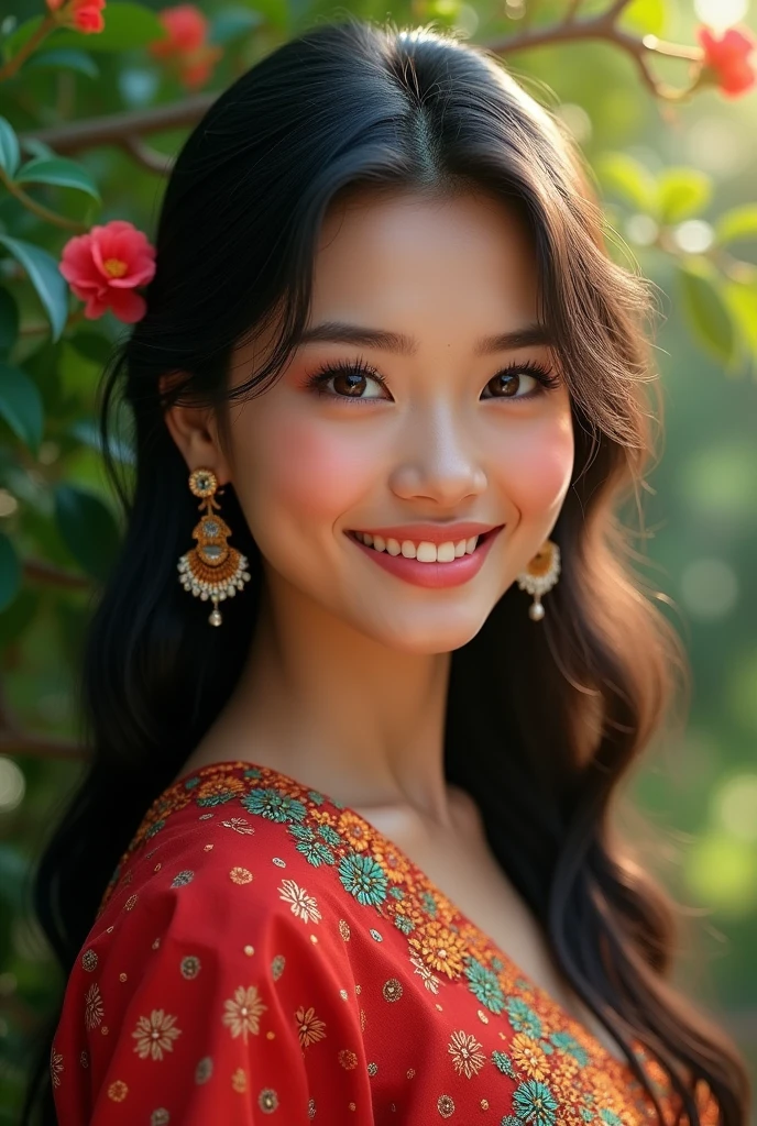 pretty chinese woman leaning over looking at camera, perfect symmetric brown eyes, black hair, blushing, thick makeup, earrings, jewelry, bracelet, black hair, Scottish mini skirt, ultra high quality model, sharp focus, depth of field, unreal engine, masterpiece, 4k, detailed, street background
