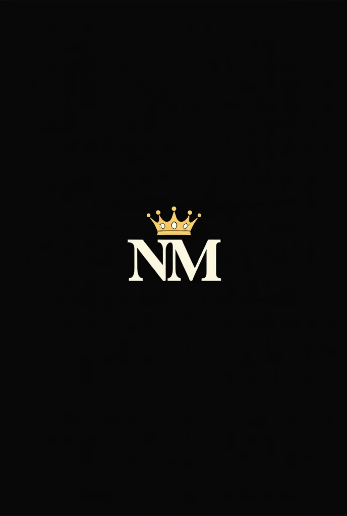 Hello, I would like to request the creation of an image for a profile. Por favor, follow these instructions:
fund: Use a solid black background Initials: En el centro de la imagen, place the initials 'NM' emerging from a yellow and white crown four of each other in an elegant serif font, na cor branca.
tails: Add a small gold crown above the initials 'NM'.
styled: Keep the design minimalist and professional, without any additional text or icons other than the initials 'NM' and the crown.
Thanks for the help!"