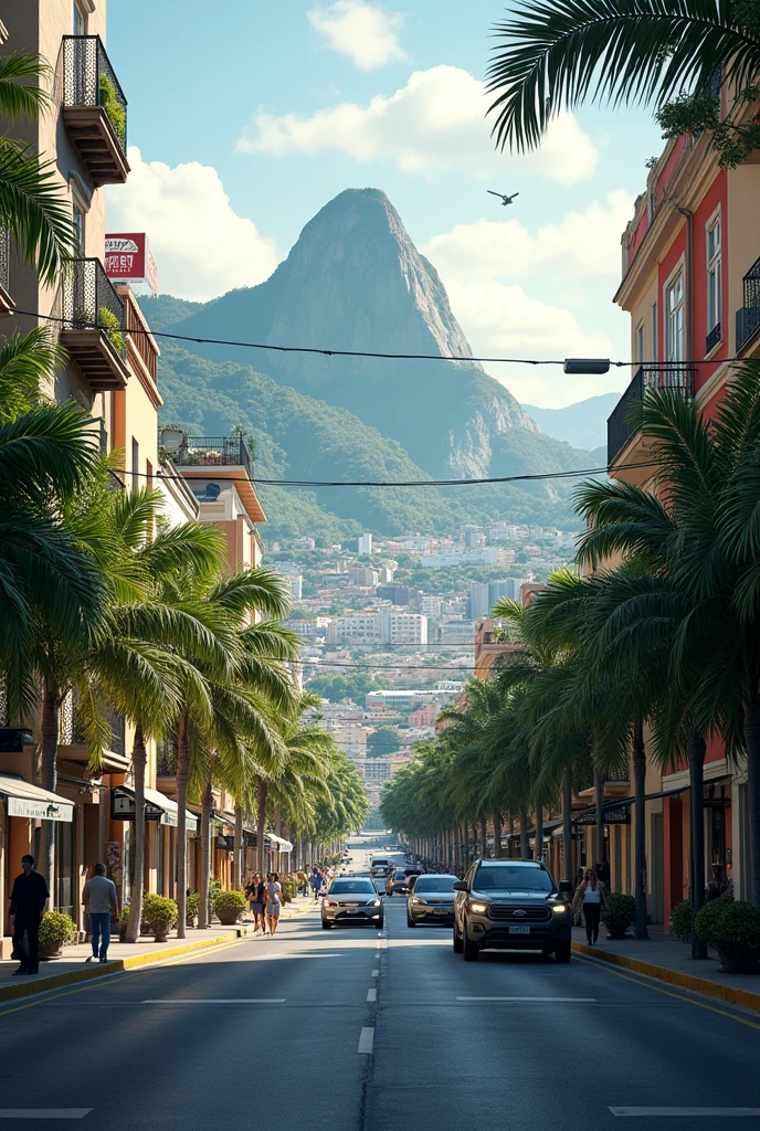 Discreet background of Rio de Janeiro without attracting attention