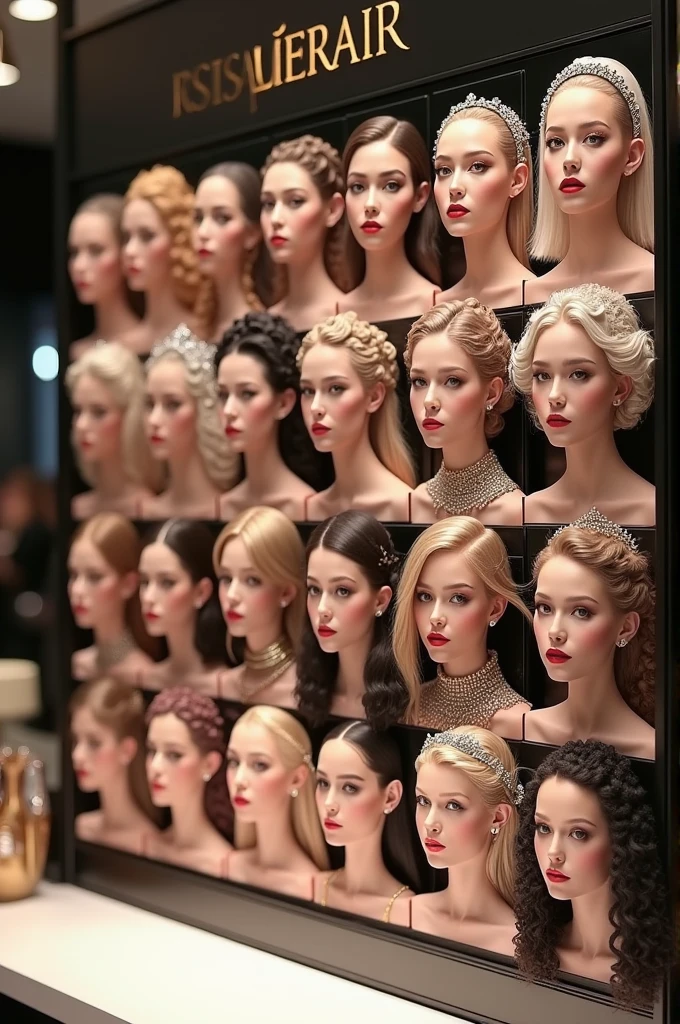 Believe me, it's a comprehensive beauty menu Makeup and hairstyles
