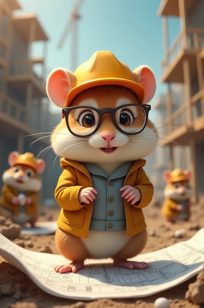 Female architect hamster