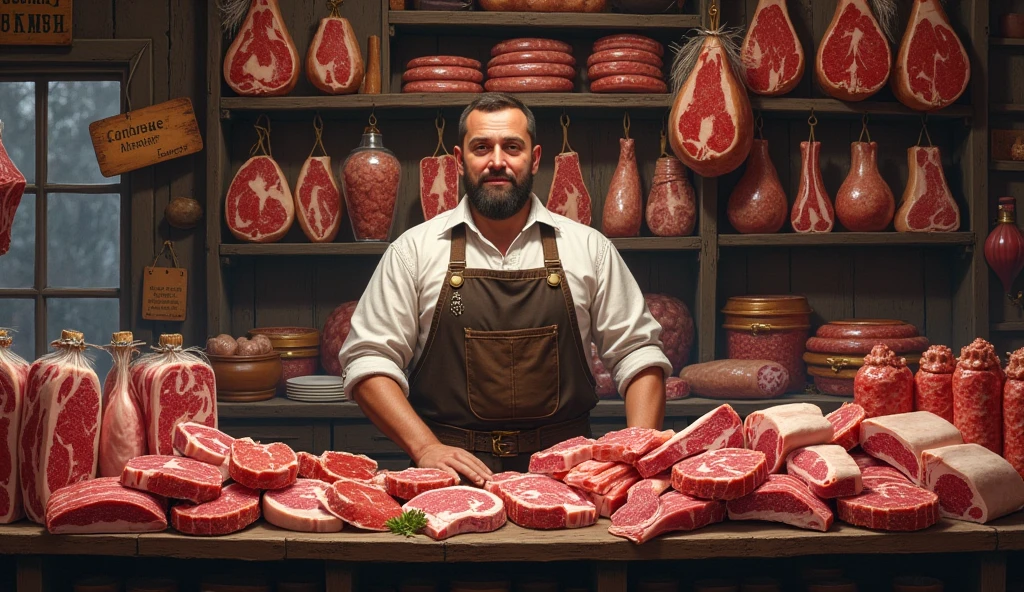 Russian dish meat merchant style