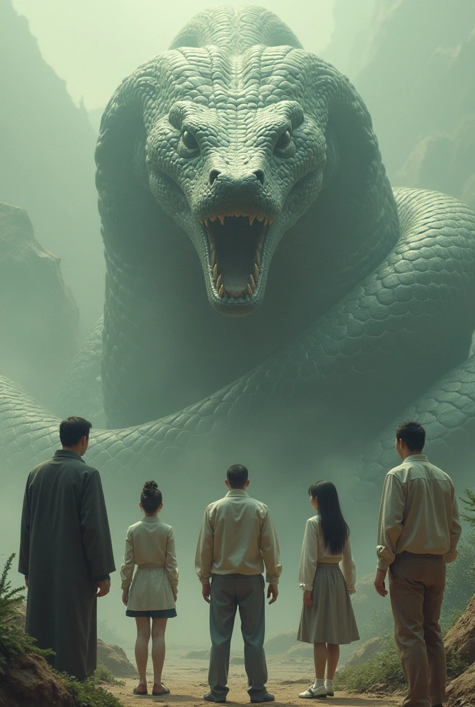 anaconda, 3 chinos, 1 fat china, 1 china 