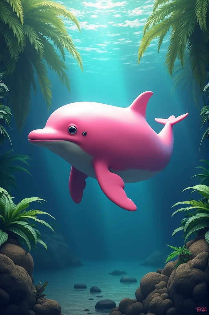 Boto cor de rosa