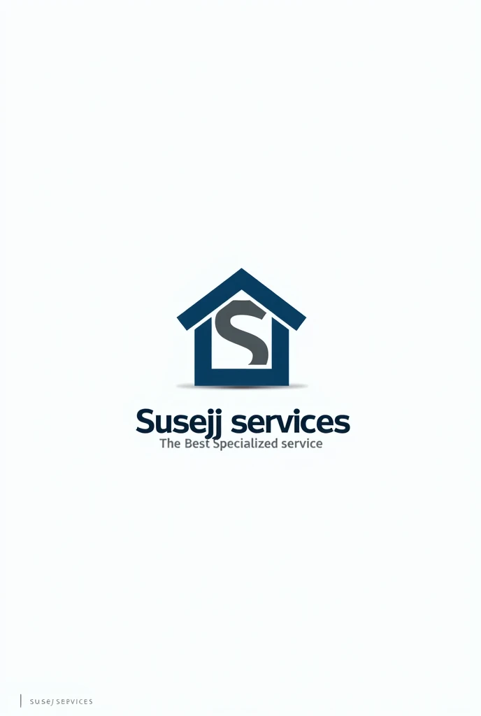General the logo for a company that is dedicated to the repair of domestic refrigeration equipment places the shape of a house and the name of susej services and as a slogan cocar the best specialized service