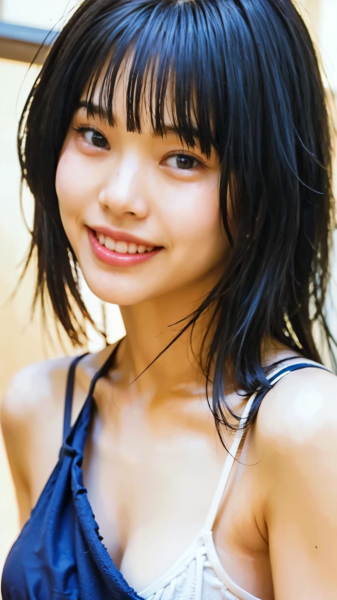 Everything modern:1.66, Cute Japanese Women Photos, smile:1.78, 20-year-old, Oil for straight, one-length hair&Hair balm:1.55, (photo Realistic:1.4), (hyper Realistic:1.4), (Realistic:1.3), (Smoother lighting:1.05), (Improving the quality of cinema lighting:0.9), 32K, 1 person,20-year-oldの, Realistic lighting, Backlight, The light shines on your face, Ray Tracing, (Bright light:1.2), (Improvement of quality:1.4), (Highest quality Realistic textured skin:1.4), fine grain, Detailed face,(smile:0), (Emphasis on face close-up:1.3), (Enhances the beauty of skin texture:1.1),((Extremely precise and accurate anatomy:1.0)), (Enhances the beauty of skin texture:1.1), Clean and glowing skin, mesh, thin:1.2, (Realistic:1.3), Realisticなライティング, (Smoother lighting:1.05), 32K, One Japanese woman, fine grain, Detailed face, (Film Grain:1.1),(Accentuates body lines:1.1), High resolution, Natural look, Kind eyes, Improves hair quality, Delicate light and shadow, Transparent muscles, Graceful pose, Beautiful Eyes, Sharp details, Soft light reflection, Beautiful contours, Delicate skin tone, Fine hair texture,Cute Japanese Women Photos,