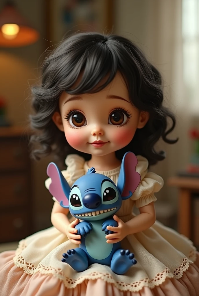 Doll holding Stitch