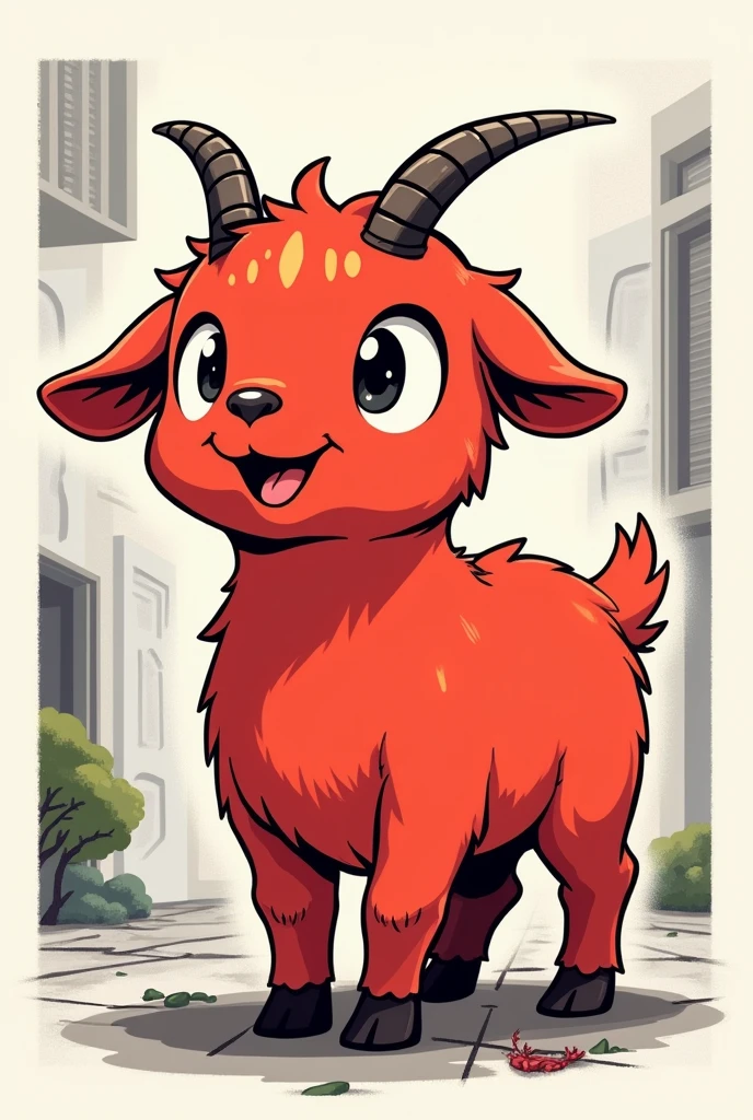 Little red goat manga style