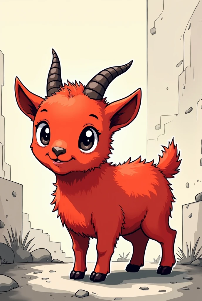 Little red goat manga style