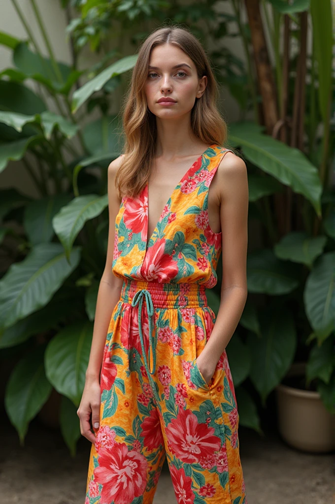 Create me a page of jumpsuits which is called S&L Jumpsuits, logo for a page that is with an original logo that is authentic that is novel that does not have many other pages of jumpsuits for women that is colorful floral that is something unique and special that stands out among the competition