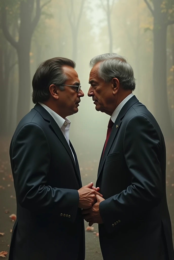 Bolsonaro kissing Lula