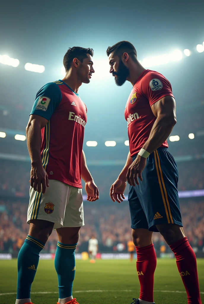 Gaint Cristiano Ronaldo  fight with mr beast